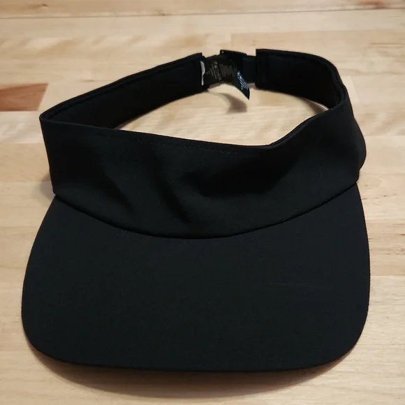 Lululemon Nylon Black Adjustable Strap Visor O/S Lululemon Adjustable Sweat Visor - Black - lulu fanatics main image 2